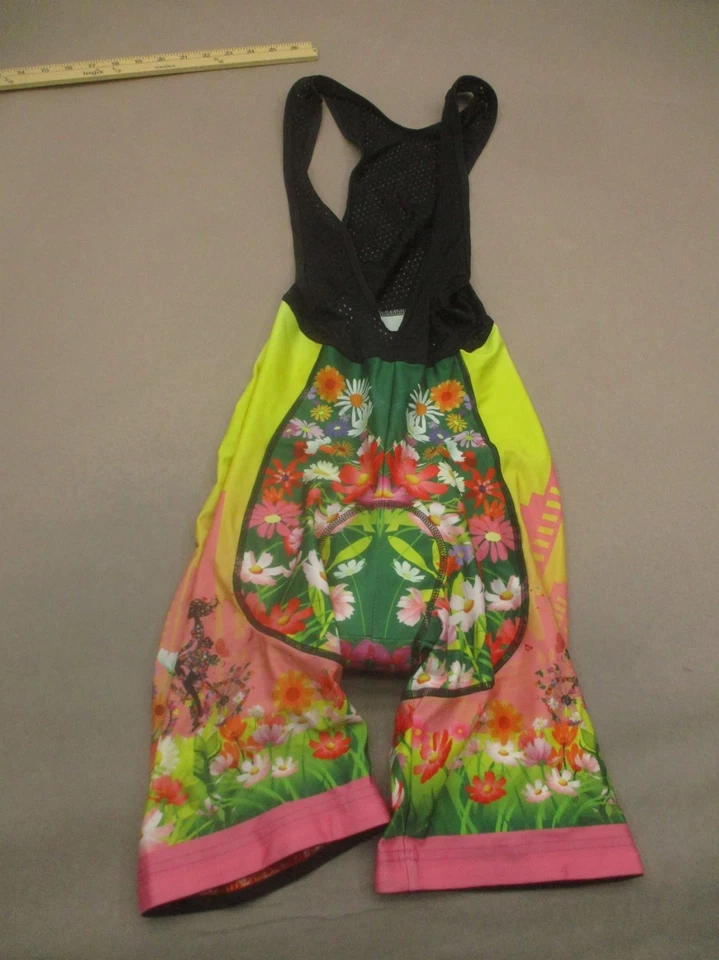 Miloto Talla M Mujer Floral Malla Gel Acolchado Compresión Ciclismo Culoto 286 Foto 1 de 4