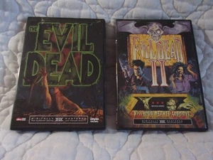 THE EVIL DEAD 1 & 2 II DVD LOT THX DTS 80'S HORROR GORE BRUCE CAMPBELL SAM RAIMI - Picture 1 of 12