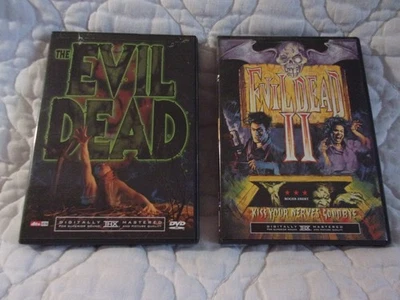 THE EVIL DEAD 1 & 2 II DVD LOT THX DTS 80'S HORROR GORE BRUCE CAMPBELL SAM RAIMI - Image 1 of 4