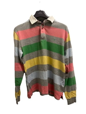 Gant Rugby Top Size Large, Blue,Yellow,Pink and Green Striped - Image 1 of 4