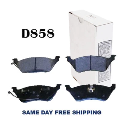 D858 Ceramic Rear Brake Pad For Chrysler Town & Country, Voyager, Dodge Caravan - Imagen 1 de 3