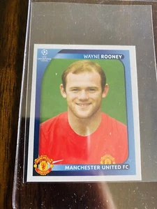 Wayne Rooney Manchester United UEFA Champions League Sticker 2008-09 Panini Eng - Picture 1 of 1