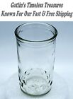 1960-75 Ball #8 619-50 C1 Embossed Stars Jelly Jar 3.75" Tall & 2.25" Wide @ Top