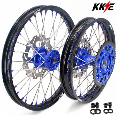 for Suzuki DRZ400 S 2000-2025 -KKE 1.6*21/2.15*18 Dirt Bike Wheels Blue Nut - Image 1 of 4