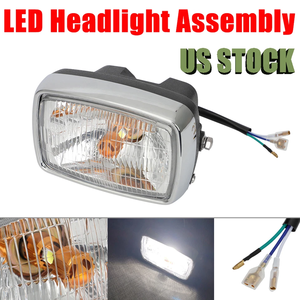 LED Light Headlight For Honda ATC110 ATC185S ATC200S TRX125 33100-VM4-003 ATV - Image 1 of 4