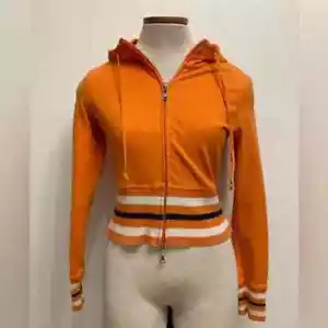 No Boundaries Vintage Y2K Cropped Zip Up Hoodie, Fitted, Juniors, Size Small - Picture 1 of 8