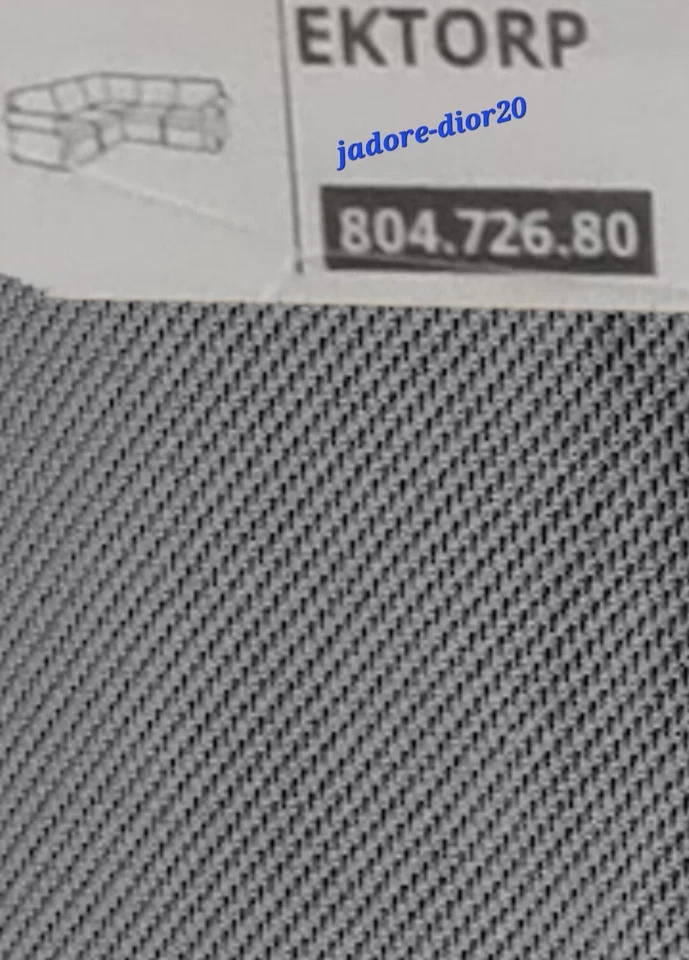 IKEA Ektorp Bezug Ecksofa 4-sitzig Couch Husse Hallarp grau Ersatzbezug 2+2 Sofa - Bild 1 von 1