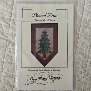 2004 "Pieced Pine" Christmas Tree 19x31" Wall Quilt Pattern Template CB1904 - Picture 1 of 24