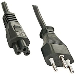 Power Extension Cable Swiss 3 Pin Male Plug to IEC C5 Female Socket 2m 2 metres - Picture 1 of 1