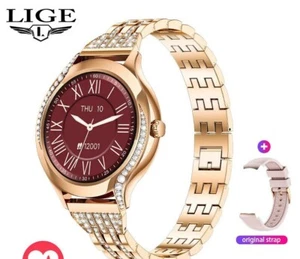 Women's Smartwatch Bluetooth Connected Phone Music Fitness Sport Smartwatch - Picture 1 of 32