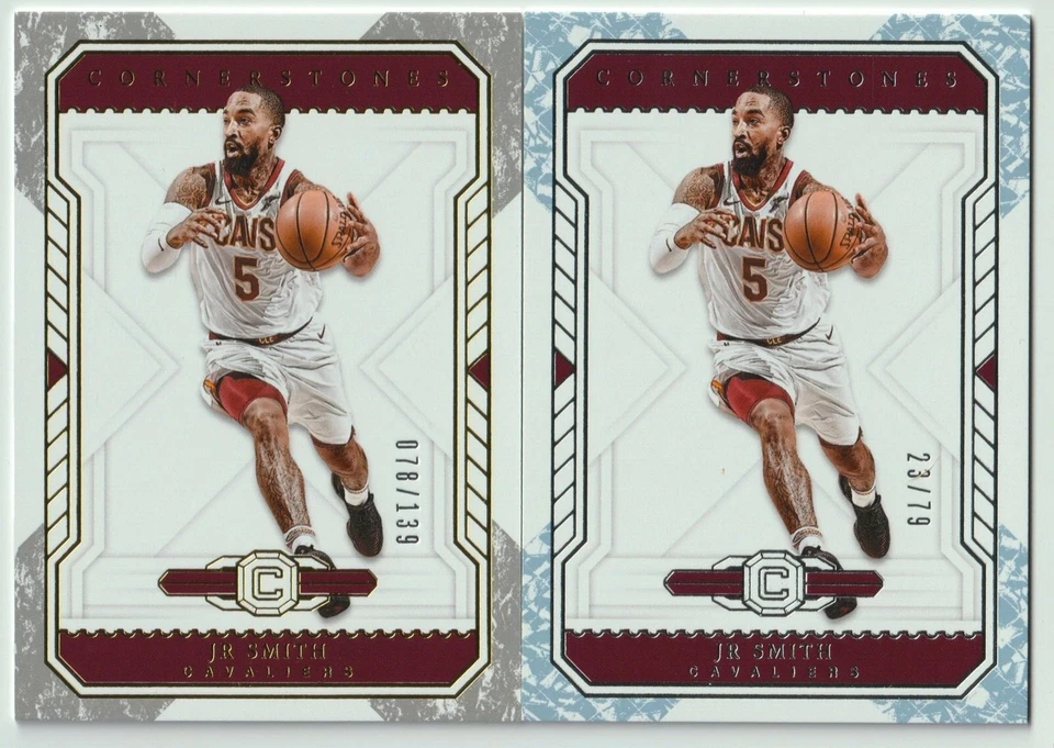 J.R. Smith 2018-19 Panini Cornerstones Crystal Base Parallel #23/79 + Base #/139 - Image 1 of 1