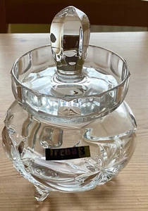 Irena Polish hand cut lead crystal jar. VG condition with no chips or faults. - Picture 1 of 5
