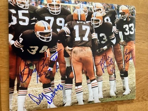 Browns Greg Pruitt Mike Pruitt Doug Dieken Reggie Rucker Signed 8x10 W/COA - Picture 1 of 1