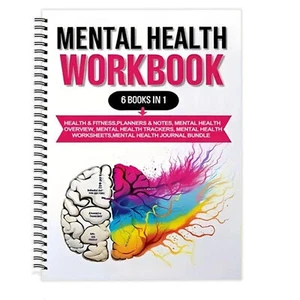 Mental Health Journal Workbook Self-Care, Meditation & Emotional Tracking Diary - Picture 1 of 9