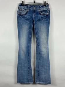 Miss Me JE5380B3L Boot Cut Denim Jeans w/ Embellished Pocket 24x36 Women's C443 - Picture 1 of 7
