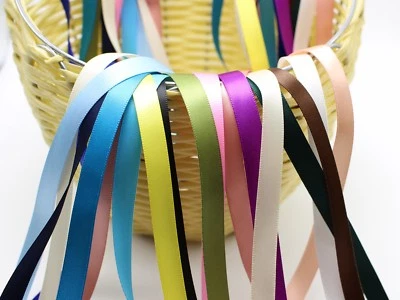 20 Meter 9mm(3/8") Double Sided Satin Ribbon Gift Bow Wedding Craft 20 Color - Image 1 of 4
