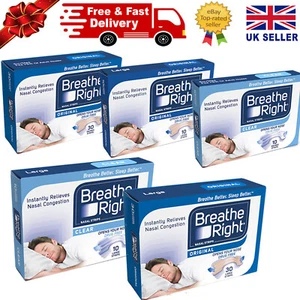 Breathe Right Nasal Strips Original Small/Medium Instantly Relieves Nasal-Choose - Picture 1 of 17