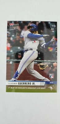 2019 TOPPS NOW 1ST HOME RUN  #229 VLADIMIR GUERRERO JR RC - Image 1 of 2