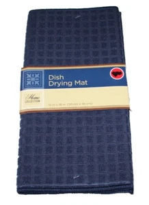 Dish Drying Mat Blue 12 x 18 Inch - Picture 1 of 3