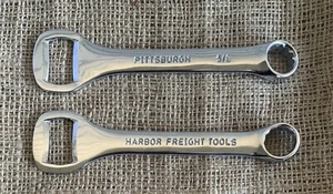 Wrench Bottle Opener Mechanic Beer Soda Caps Beverage Bar Steel 5/8 Box End Tool - Picture 1 of 9