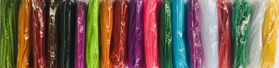 DECO MESH FLEX TUBE TUBING Ribbon Wreath Craft DIY 3/8” x 36’ CHOOSE Color(s) - Image 1 of 1