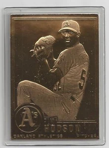 Tim Hudson 2000 Danbury Mint Sealed 22 kt Gold Card # 166 - Picture 1 of 1
