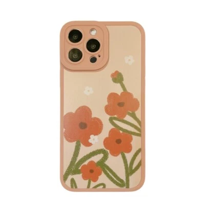 Casing iPhone Cute Orange Blossom Flower iPhone Case 14 Pro Max 13 12 Casing  - Image 1 of 4