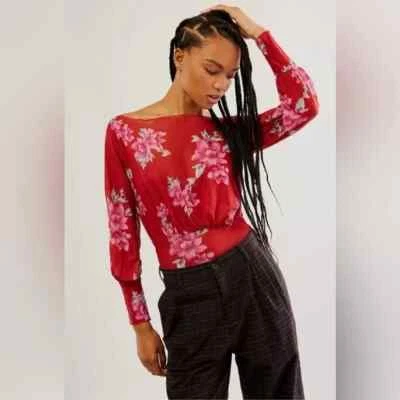 Nuevo sin etiquetas Body Free People Intimately Undercover Estampado Floral Talla M $78 Foto 1 de 4