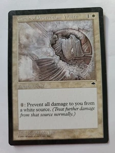 MTG Magic The Gathering Card Circle of Protection: White Enchantment Tempest  - Picture 1 of 2