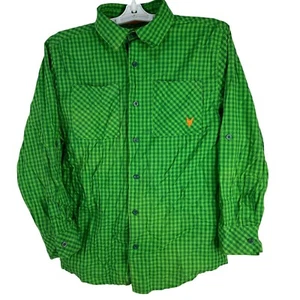 Camisa de algodón manga larga Company 81 verde guinga talla M - Imagen 1 de 5