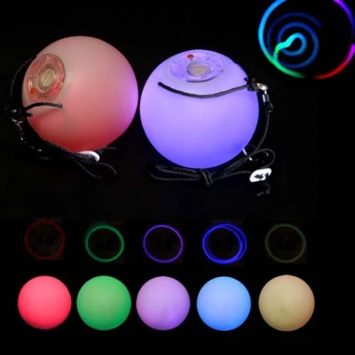 Jongliertraum Multifunktion LED Poi Effekt - Glow Poi Spinning Set - 8 Einstellungen - Bild 1 von 1