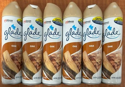 Ambientador con aroma a roble Glade Spray, 7,6 oz (215 g) cada uno (paquete de 6) maderas Foto 1 de 3