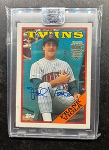 2017 Topps Archives Signature Series Postseason Frank Viola 1988 Topps 85/99 - Bild 1 von 2
