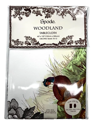 SPODE Woodland Tablecloth 60" x 120” Oblong & Oval Seats 10-12 Avanti Linens NWT - Image 1 of 4