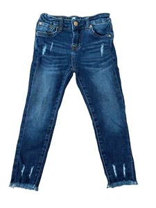 7 For All Mankind Josefina Skinny Boyfriend Distressed Jeans Girls Size 6 - Picture 1 of 4