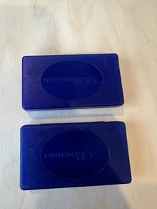 Lot Of (2) Nintendo DS Blue Cartridge Case Holder - Picture 1 of 1