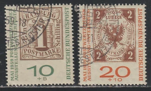 Germany 1959 SC# B366 - B367 - "Interposta" Philatelic Exhibition Used Lot # 568 - Picture 1 of 2