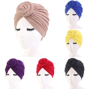 Para mujeres Gorra de quimioterapia Pérdida de cabello Bufanda en la cabeza Envoltura Sombrero elástico Turbante Hijab Gorra musulmana - Imagen 1 de 18