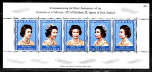 HICK GIRL-BEAUTIFUL M.N.H. NEW ZEALAND SC#620  QUEEN ELIZABETH II  S.S        A1 - Picture 1 of 2