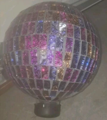 Globo de observación de vidrio mosaico Echo Valley 8210 de 10 pulgadas, color parcial, exterior D&#233; Foto 1 de 2