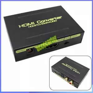 Audio Konverter Extractor HDMI zu Optical SPDIF RCA R/L Analog Digital Adapter - Bild 1 von 10