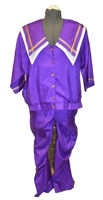 Conjunto de chándal Park Place Fashions vintage años 80 púrpura aspecto marinero talla XL Foto 1 de 2