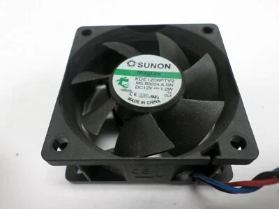 Sunon KDE1206PTV2 MS.B3224.A.GN DC 12V 1.2W 60x60x25mm Server Square Cooling Fan - Image 1 of 4