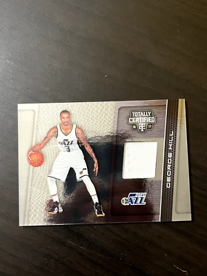 Camiseta deportiva George Hill 2016-17 totalmente certificada reliquia #18 GU Utah Jazz Pacers estrella Foto 1 de 2