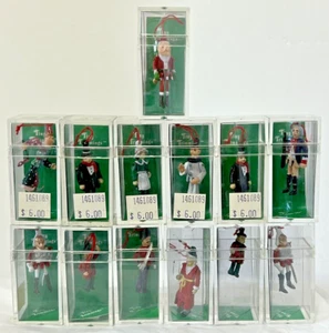 DEPT 56 TINY TRIMMINGS ORNAMENTS MINI PEWTER ARTICULATED CHRISTMAS CHARACTERS - Picture 1 of 22