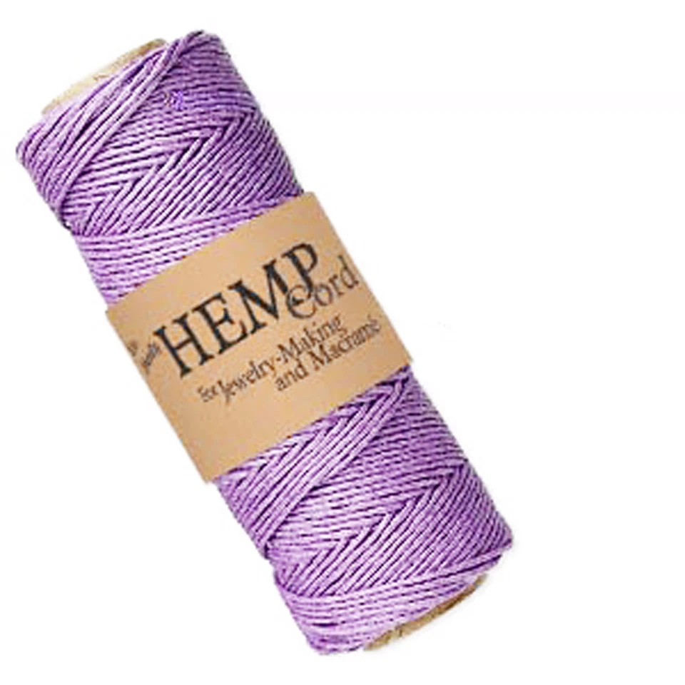 205 英尺卷长紫色天然麻绳 1 毫米 — 第 1/1 张图片