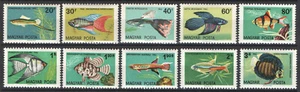 Hungary 1962. Animals / fish set MNH (**) Michel: 1820-1829 / 5.50 EUR - Picture 1 of 1
