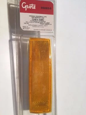 85093-5 MARCADOR LATERAL ÁMBAR ROJO, CHEVY, GMC, BLAZER, S10, S15 (LADO IZQUIERDO) Foto 1 de 2