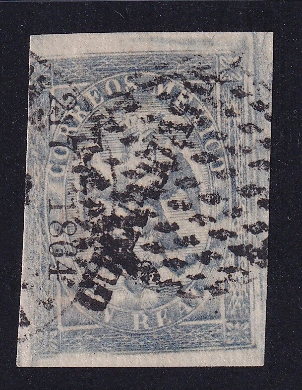uce95 México 1864 Guanajuato p.lll 217-1864 Sc#22a Mc#20llla - Imagem 1 de 1