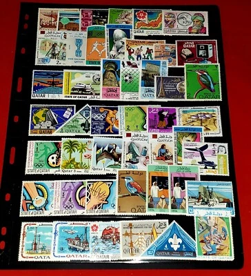 {QATAR/Quality group OF 46 MLH & MNH Sets & Singles/ High Catalog/epictronic/JC} - Image 1 of 3
